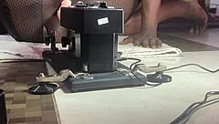 blackpussy pornstar fucks sex machine so smooth