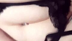 slutty wife takes thick cock deep in her creamy pussy creampie