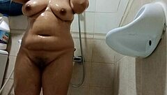 Peeking Shower Asian Big Tits Temptation