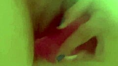 Twinkletoes' Wild Solo Shower Dildo Feet Frenzy!