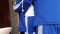 Petite Latina Bent Over Bathroom Creampie