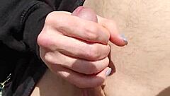 Wife's Outdoor Reach Around Fingering and Handjob