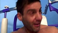 College Coeds Ride Cowgirl and Suck in Gym