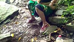 QUICK JUNGLE FUCK WITH HOT ASIAN ASS DURING FAMILY TRIP!