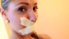 krystal swift's huge natural tits taped intimately