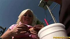 britney amber with BIG TITS SUCKS and FUCKS hardcore gangbang