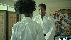 Lesbian Ebony Nurse Tastes Shaved Patient Pussy