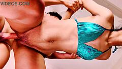 sistya takes huge cumshot on tight pussy cowgirl ride