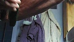 Granny Fucks Hairy Beaver With Cucumber Passionately