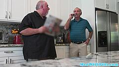 pierced teen 18+ sucks geriatric cock in homemade reality