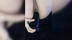 Petite Teen Breaks Anus with Giant Dildo Creampie!