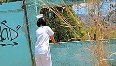 pinay nurse creampied by patient in empty hospital room