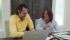 Boss lady Jordan Maxx fucked by employees group