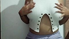 i massage my big natural tits with real pleasure