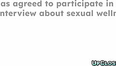 Leana Lovings Nerdy Face Milky Body Shaved Pussy Close-Up