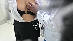 doctor exploits hot patient body in clinic wildly