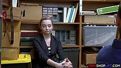 pierced emo teen thief pounded hard after bust