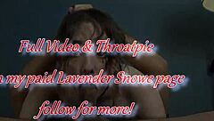 Goth GF throat fucks neighbor by ponytail balls deep cum 😈💦