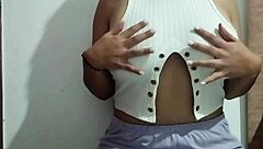 i massage my big natural tits with real pleasure