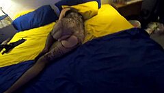 ginger bs sets up camera in stockings hairy granny tease