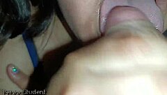 Mature MILF teen ride ends swallowing massive semen load