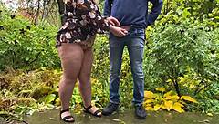 we share intimate backyard peeing moments together