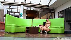 laura and husband swing wild in colombian bar group