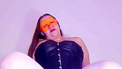 bar maid films big tits pussy masturbation for clients