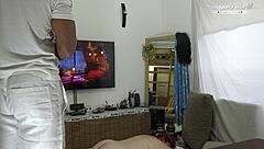 Redhead BBW Masseuse Fucked Backstage