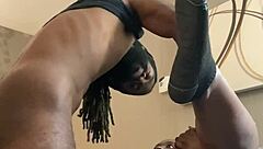 ebony bbw pussy overflows with big black cock cum