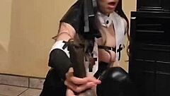 Naughty Mexican Nun Squirts Orgasm Hard