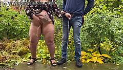 we share intimate backyard peeing moments together