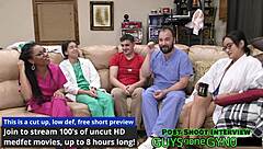 canadian brunette takes massive 1000cc enema backstage