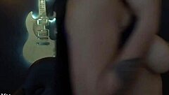 sensual latina amateur caresses her small tits softly