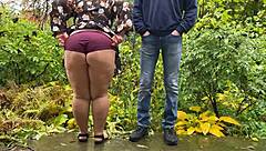 we share intimate backyard peeing moments together