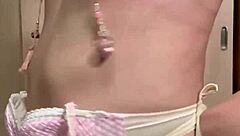 Tennis girl humiliated with anal plug and nipple training