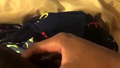 early morning wood stroked by eager big cock lover