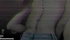 sensual latina amateur caresses her small tits softly