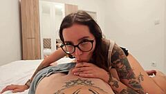 Stepmom catches him stroking rams dick deep into her tight asshole homemade