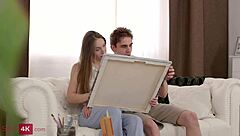 tall skinny miley murray rides her boyfriend with deep emotion