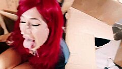 Hot babe seduces cat neighbor for deep ass licking tongue rimjob