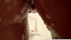 hey diamond, get that wet pussy wild in the shower now