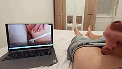 Stepmom catches him stroking rams dick deep into her tight asshole homemade