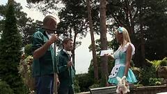 me and stacey saran as cosplay sluts, fucked two at once by strangers