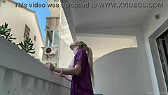 hey watch this blonde flash big ass pussy balcony