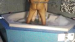 the hottie teases with her big cock pov moves