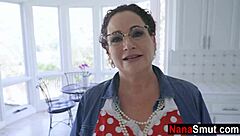 stepgranny's big tits pornstar past shocks young lover