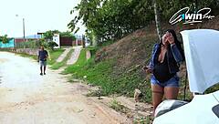 Curvy Latina Milf Fucked by Monster Cock After Car Breakdown