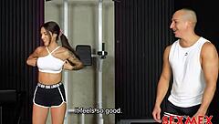 Quick Gym Fuck With Brunette Latina Hottie!