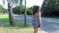 Watch my indian bbw flashing outdoors voyeur style